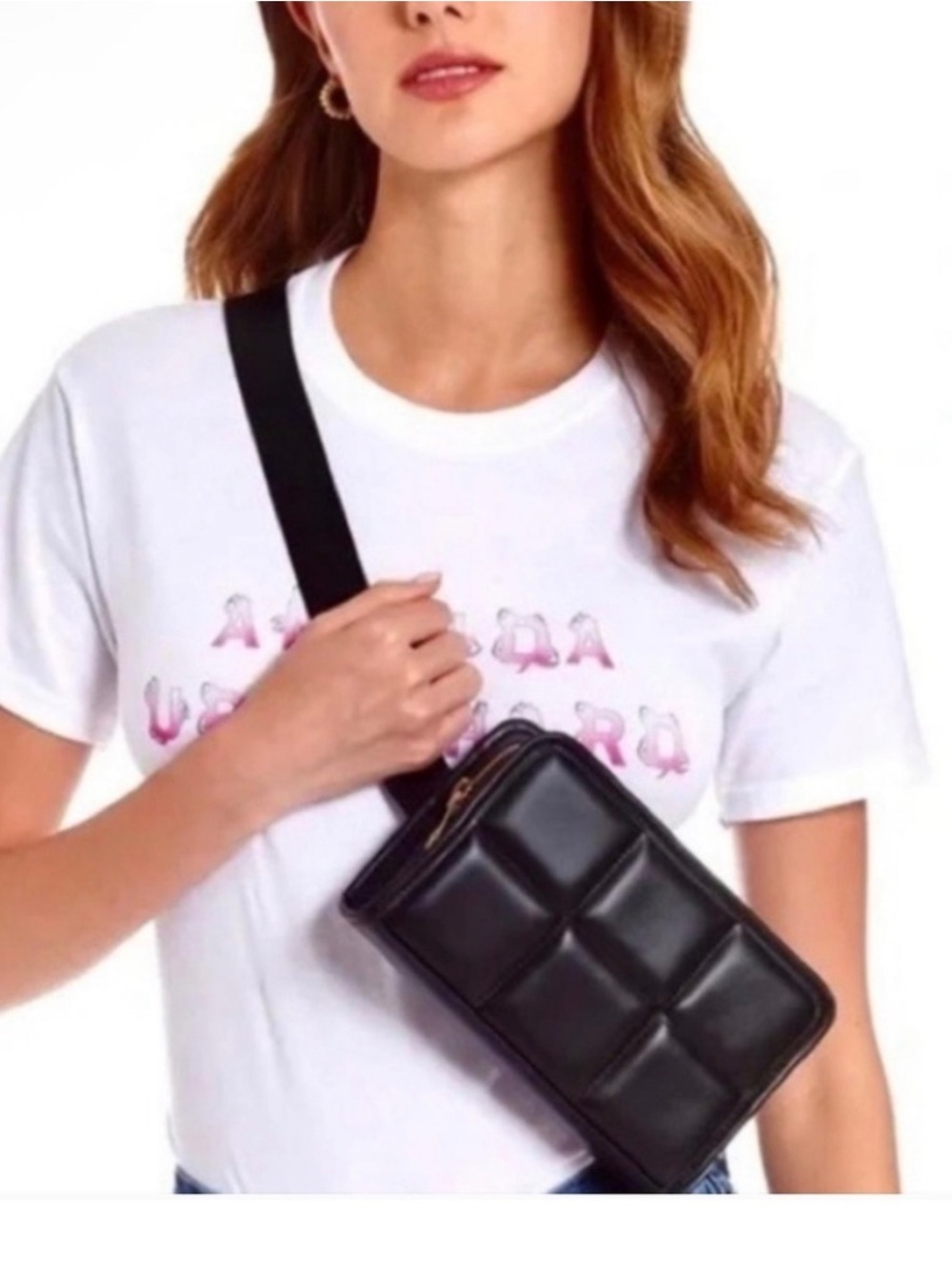 Amanda Uprichard Belt Bag Black Quilted